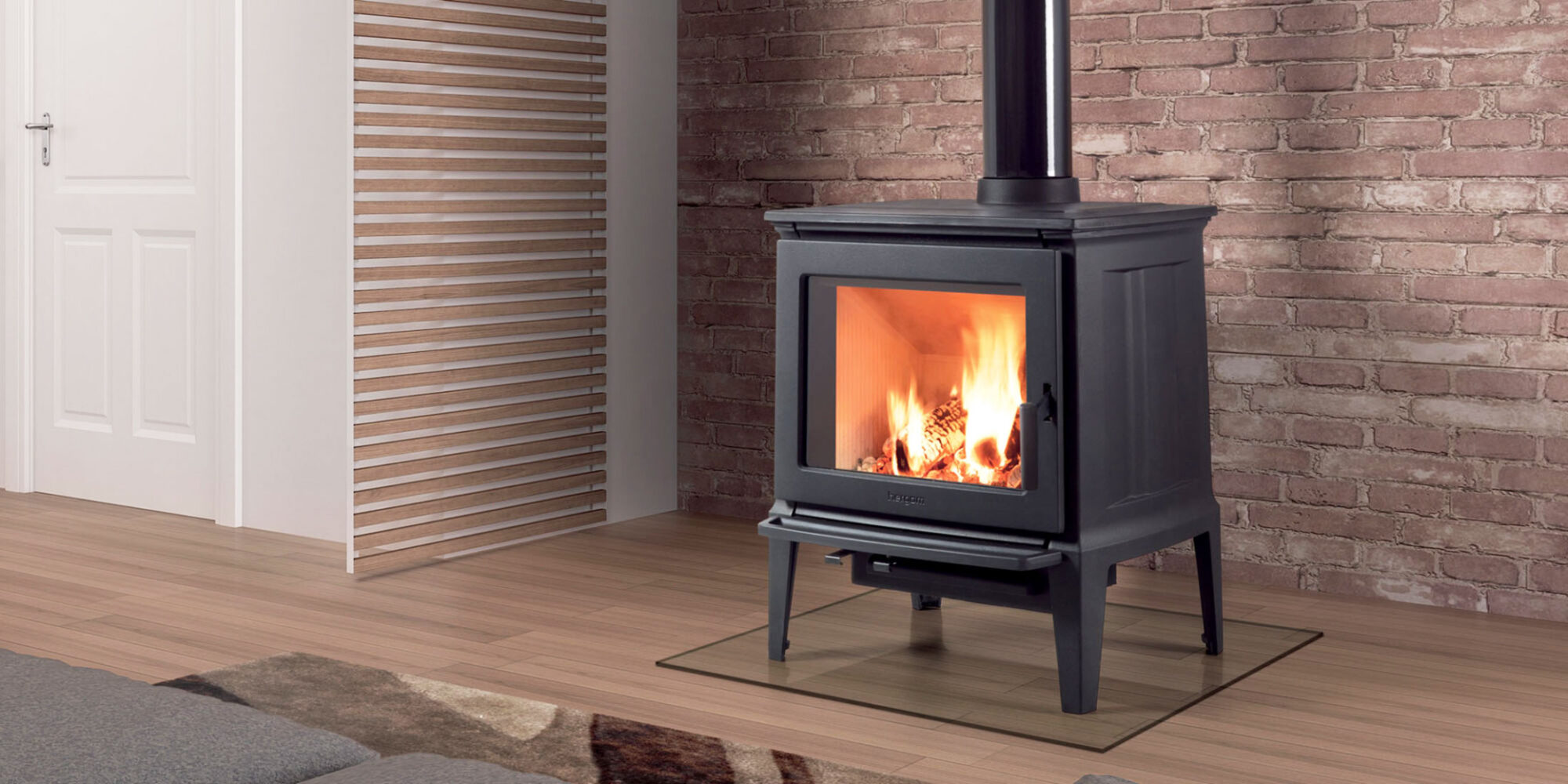 Poêle à bois traditionnel en fonte 9KW E-30M Hergom